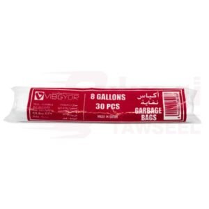 Vibgyor 8 Gallons Trash Bags - 1 Pack X 30 PCS
