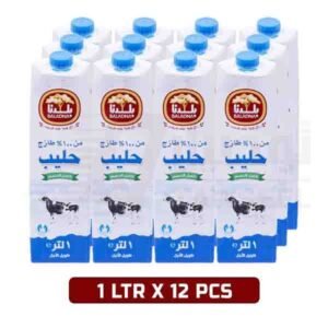 Baladna Full Fat Long Life Milk - 1 LTR X 12 PCS
