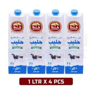 Baladna Full Fat Long Life Milk - 1 LTR X 4 PCS