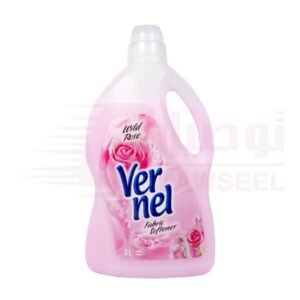 Vernel Fabric Softener Wild Rose - 3 LTR