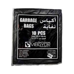 Vibgyor Garbage Bags 120 cm X 140 cm - 1 pack X 10 PCS