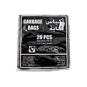 Vibgyor Garbage Bags 80 cm X 110 cm - 1 pack X 20 PCS