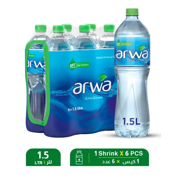 Arwa Water 1.5 Ltr x 6 PCS
