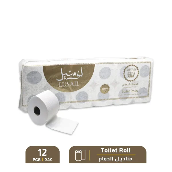 Lusail Toilet Roll – 1 Shrink X 12 PCS